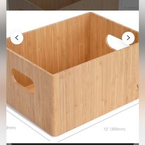 SET OF 2 Mobile Vision Bamboo  storage Box